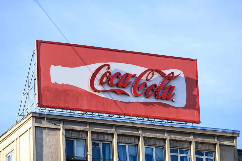 red coca cola billboard